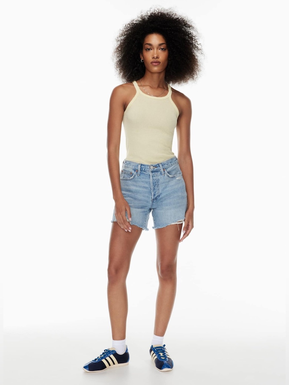 Aritzia Denim Forum The Ex Boyfriend Mid Thigh Short